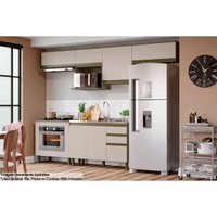 Cozinha Modulada Henn Connect Henn 8 Peças C6P11 Duna/Cristal