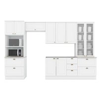 Cozinha Modulada Henn Americana Henn 5 Peças C5P55 Branco