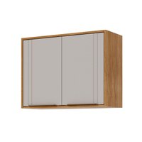 Armário de Cozinha Modulado Áurea c/ 2 Portas 80cm Cinamomo/Off White - MGM