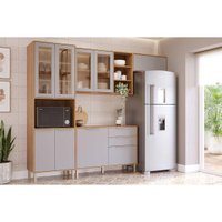 Kit Cozinha MGM 4 Peças Brilhante C4P256 Cinamomo/Platina
