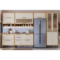 Cozinha Completa Ronipa 6 Peças Syrah C6P116 Amendoa/Off White