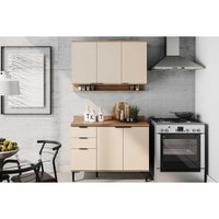 Cozinha Completa Carraro 2 Peças Alpha C2P53 Freijo/Off White