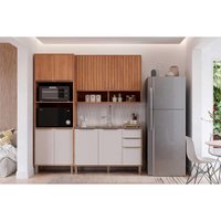Kit Cozinha MGM 3 Peças Divina C3P61 Cinamomo/Off