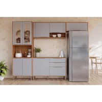 Cozinha Modulada MGM 4 Peças Áurea C4P185 Cinamomo/Platina