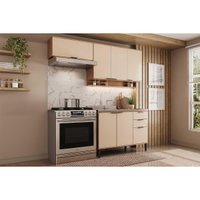 Cozinha Modulada Completa Alpha 3 Peças (2Aéreos+1Balcão) C3P30 Freijo/Off White - Carraro