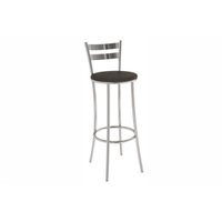 Banqueta Cozinha Kappesberg Jade 1B699CR Aço 1Un Cromado/Corano Marrom