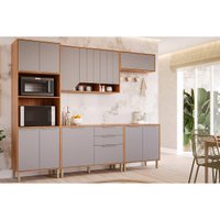 Cozinha Modulada MGM 5 Peças Celeste C5P174 Cinamomo/Platina