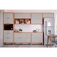 Cozinha Modulada MGM Eloise MGM 6 Peças CZ026 Cinamomo/Platina