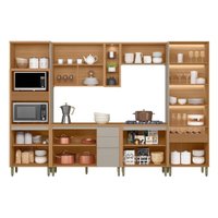 Cozinha Completa Linea Brasil 6 Peças Allure CP20 Jequitiba/Gris