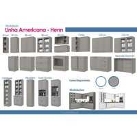 Kit Modulado Henn 7 Peças Americana C5P42 Branco