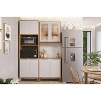 Cozinha Modulada MGM 3 Peças Brilhante C3P53 Cinamomo/Off