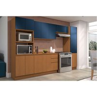 Cozinha Completa Kappesberg 6 Peças Ciela C6P94 Canela/Azul Profundo