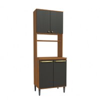 Kit Forno 4 Portas 70cm Elara Kappesberg Preto/Canela