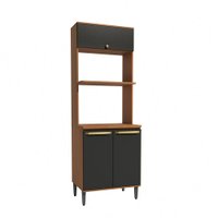Kit 2 Fornos 3 Portas 70cm Elara Kappesberg Preto/Canela