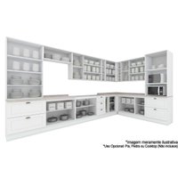 Kit Cozinha Henn 19 Peças Americana C5P56 Branco