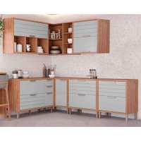Cozinha Modulada MGM 7 Peças Eloise CZ027 Cinamomo/Platina