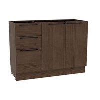 Gabinete Cozinha Modulado Balcão Amsterdam PH 3146 c/ 2 Portas e 3 Gavetas s/ Tampo 120cm Avela - Herval