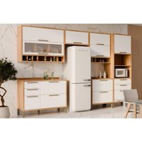 Kit Modulado Ronipa 6 Peças Syrah C6P113 Amendoa/Branco