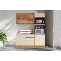 Cozinha Modulada Completa Versalis 3 Peças (1Aéreo+1Balcão+1TorreQuente) C3P192 Freijo/Cinza Argila - Herval
