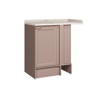 Balcão Cozinha Modulado c/ Tampo Malta 2630 Canto Reto c/ 1 Porta 94cm Duna Carraro