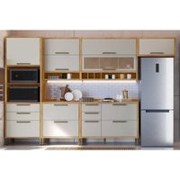 Cozinha Completa Ronipa 6 Peças Syrah C6P118 Amendoa/Off White