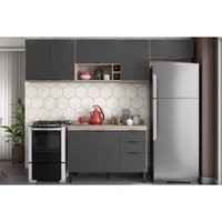 Cozinha Modulada Demóbile 4 Peças Firenze C4P254 Avena/Grafito