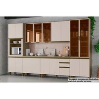 Cozinha Modulada Henn Connect Henn 9 Peças C6P09 Duna/Cristal
