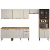 Kit Modulado Demóbile 6 Peças Firenze C6P128 Amendola/Nude Prime TX