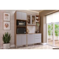 Kit Cozinha MGM 3 Peças Brilhante C3P55 Cinamomo/Platina