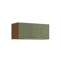 Armário Cozinha Vibra T653 c/ 1 Porta Basculante 80x35.5cm Canela/Verde Pistache Lacca - Kappesberg