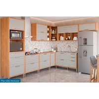 Cozinha Modulada MGM 9 Peças Eloise CZ025 Cinamomo/Platina