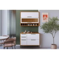 Cozinha Modulada Ronipa 2 Peças Syrah C2P59 Amendoa/Branco