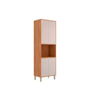 Paneleiro Cozinha Modulado Brilhante c/ 4 Portas 70cm Cinamomo/Off MGM