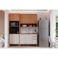 Kit Cozinha MGM 3 Peças Divina C3P58 Cinamomo/Off