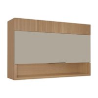 Armário Aéreo Cozinha Nesher Realeza 1 Porta 120cm Carvalho/Greice