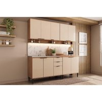Cozinha Modulada Carraro Alpha Alpha 4 Peças (2Aéreos+2Balcões) C4P175 Freijo/Off White-Carraro