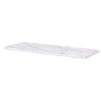 Tampo de Cozinha Modulado p/ Balcão Brilhante 120cm Marmorizado Calacata - MGM