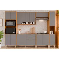 Cozinha Completa MGM 6 Peças Celeste C6P136 Cinamomo/Platina