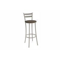 Banqueta Cozinha Jade 1B699NK Aço 1 Un Niquel/Suede Cappuccino - Kappesberg