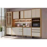 Cozinha Modulada Ronipa 8 Peças Tempranillo C8P82 Amendoa/Off White