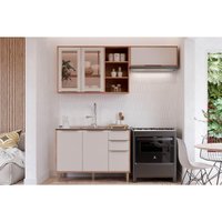 Cozinha Modulada MGM 3 Peças Brilhante C3P54 Cinamomo/Off