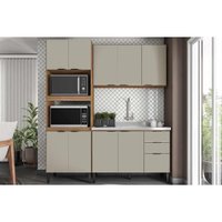 Kit Cozinha Demóbile 3 Peças Firenze C3P49 Amendola/Nude Prime TX