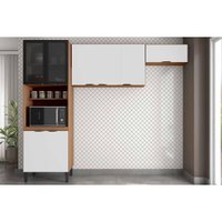 Kit Cozinha Demóbile 3 Peças Firenze C3P52 Amendola/Nude Prime TX