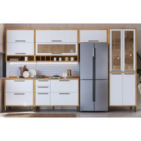 Cozinha Completa Ronipa 6 Peças Syrah C6P117 Amendoa/Branco