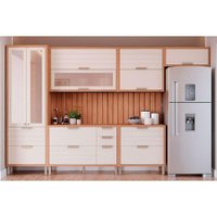 Módulo Cozinha MGM Eloise 8 Peças C8P179 Cinamomo/Off-MGM