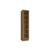 Cristaleira Cozinha Kappesberg Vibra T628 c/ 1 Porta c/ Vidro 50cm Canela/Verde Pistache