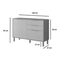 Cozinha Completa MGM 6 Peças Divina C6P140 Cinamomo/Titanium