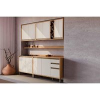 Cozinha Modulada Ronipa 6 Peças Tempranillo C6P123 Amendoa/Off White