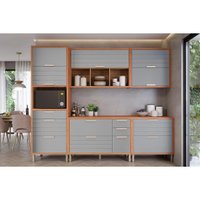 Cozinha Modulada MGM Eloise MGM 5 Peças CZ024 Cinamomo/Platina