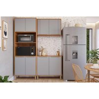 Kit Cozinha MGM 3 Peças Áurea C3P56 Cinamomo/Platina